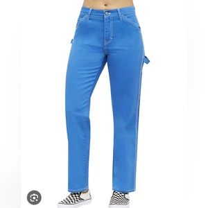 Blue relaxed carpenter dickies pants